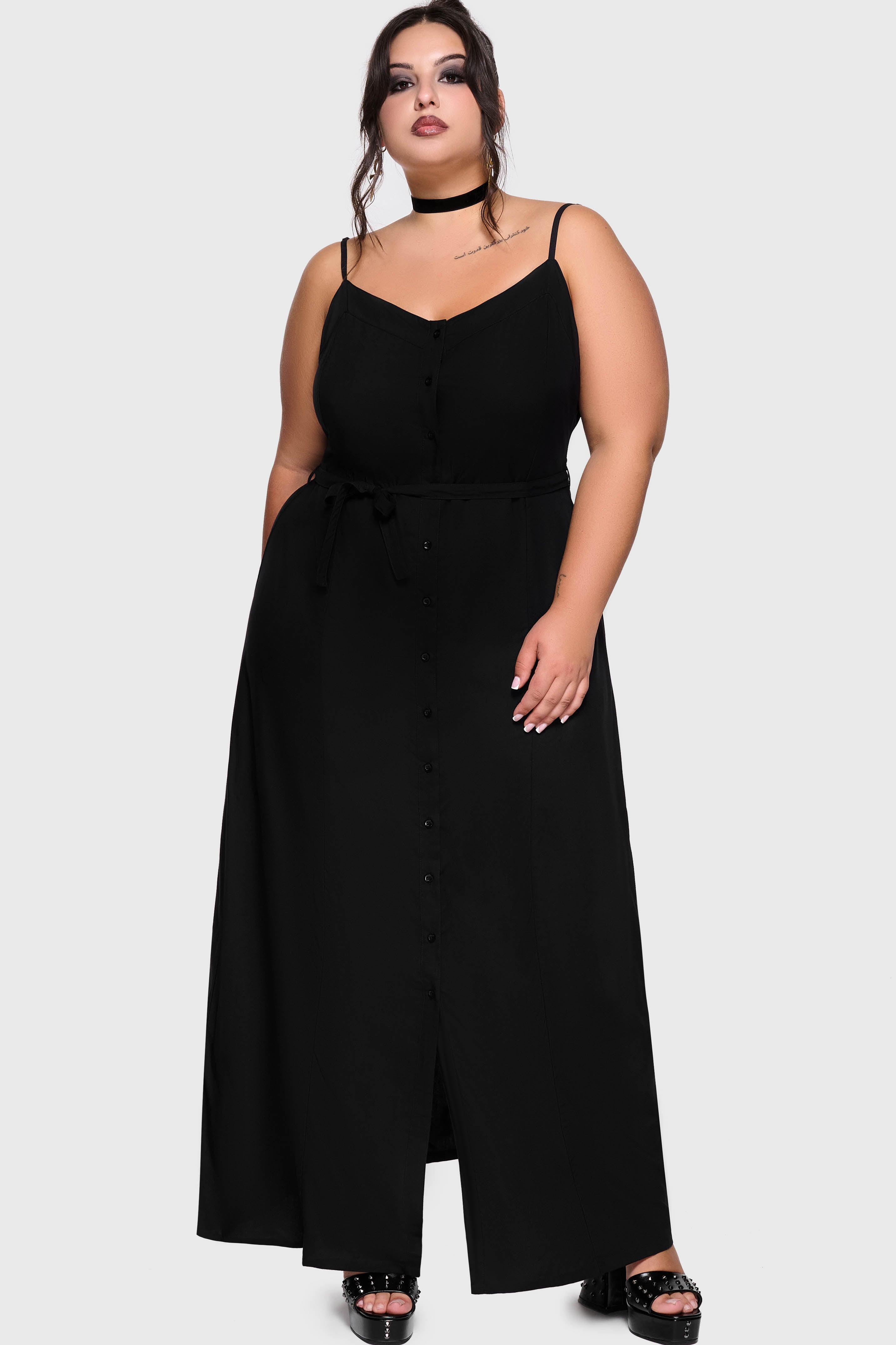 Cottage Chorus Maxi Dress [BLACK] Killstar / Womens