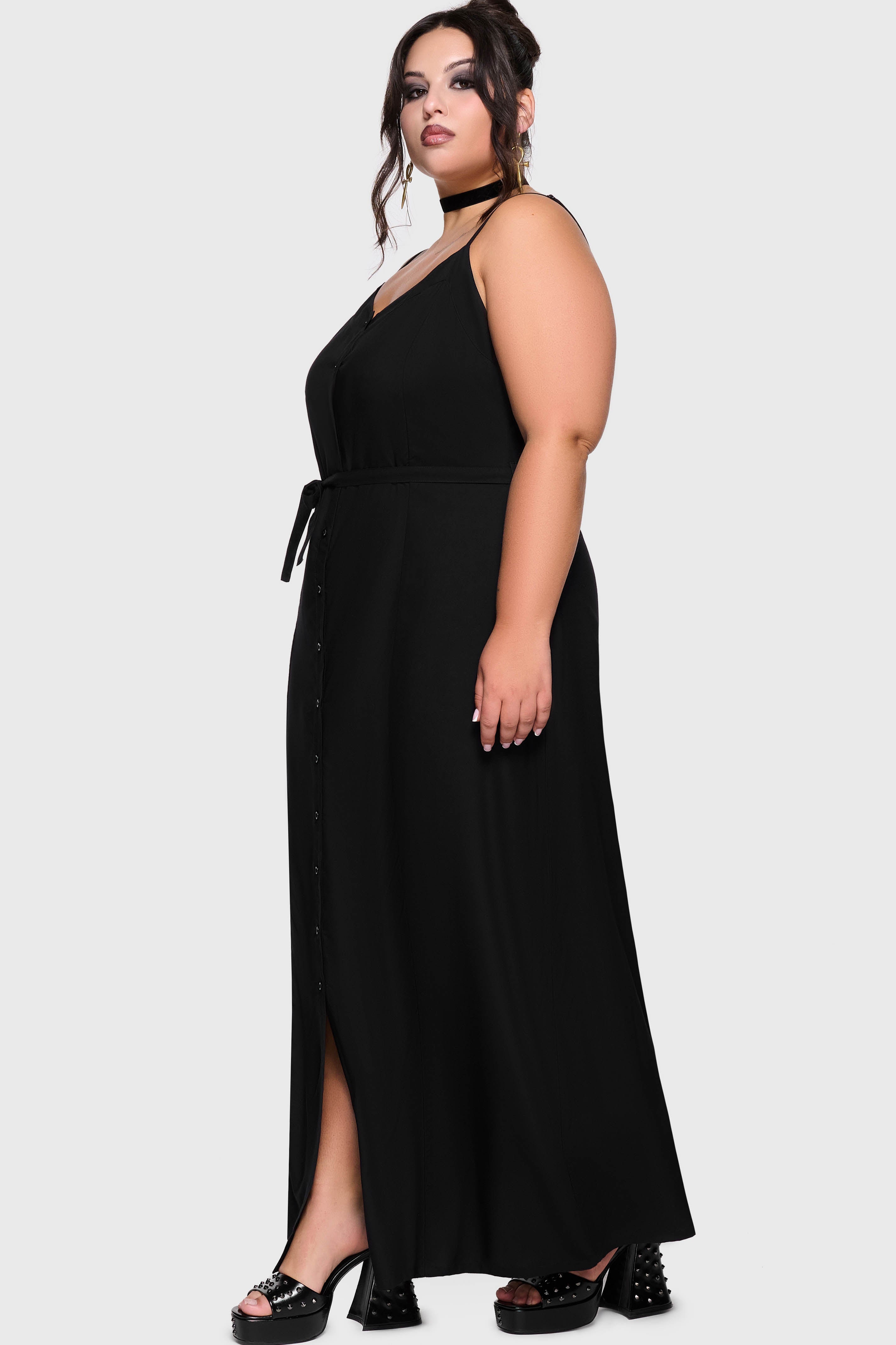 Cottage Chorus Maxi Dress [BLACK] Killstar / Womens