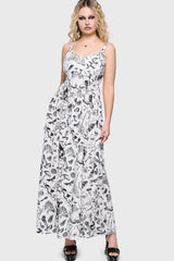Junniper Maxi Dress [WHITE/BLACK] Killstar / Womens