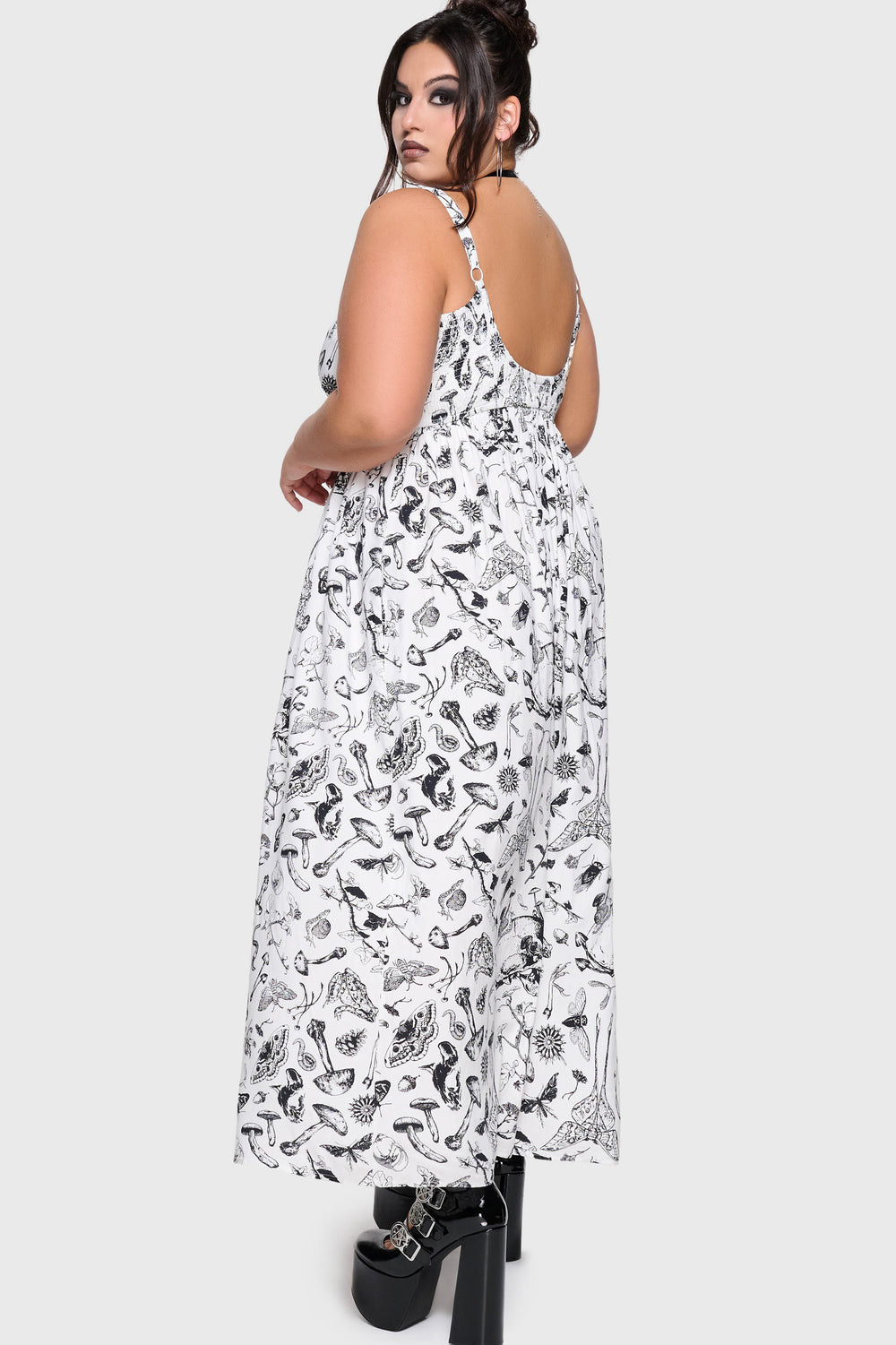 Junniper Maxi Dress [WHITE/BLACK] Killstar / Womens