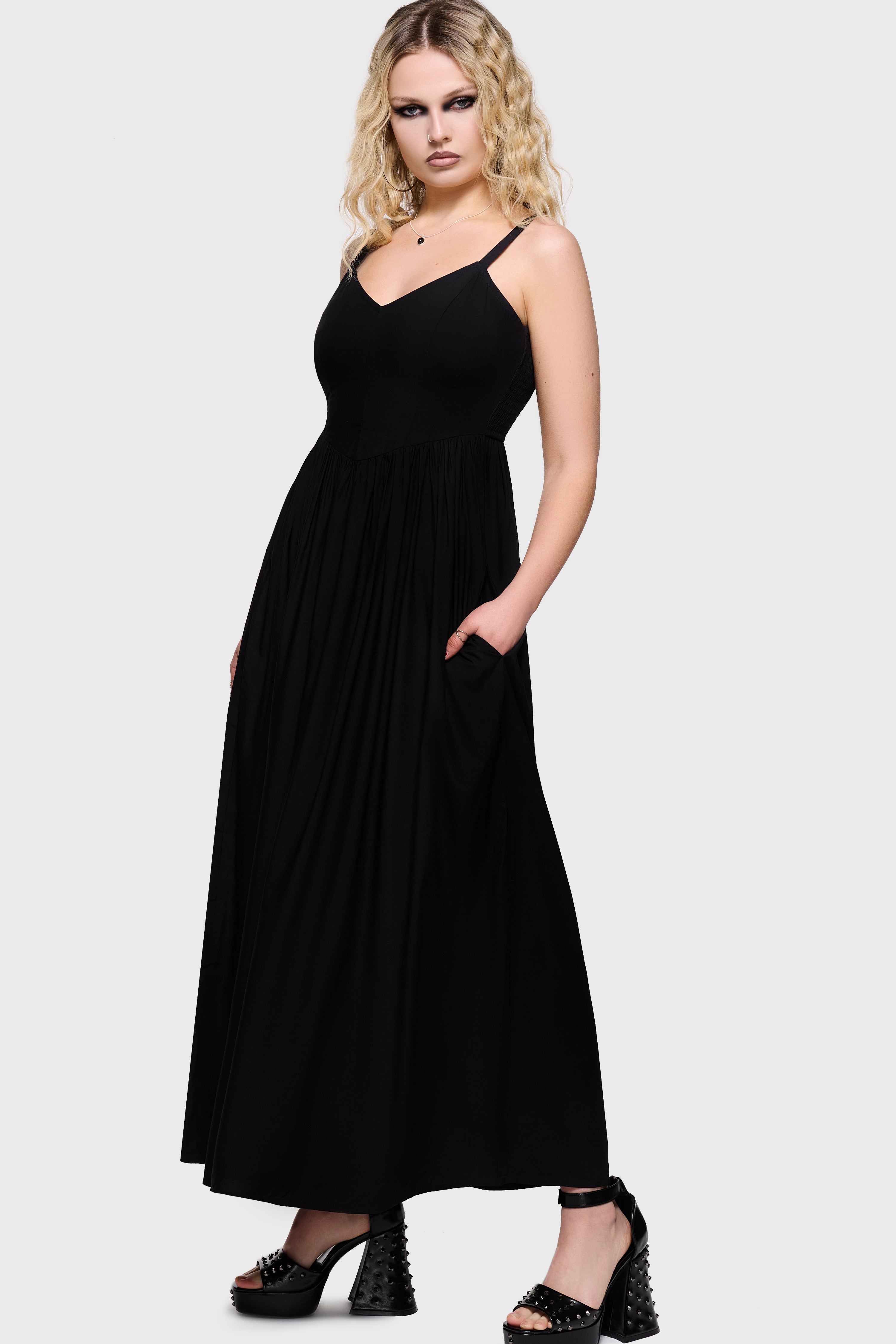 Junniper Maxi Dress [BLACK] Killstar / Womens