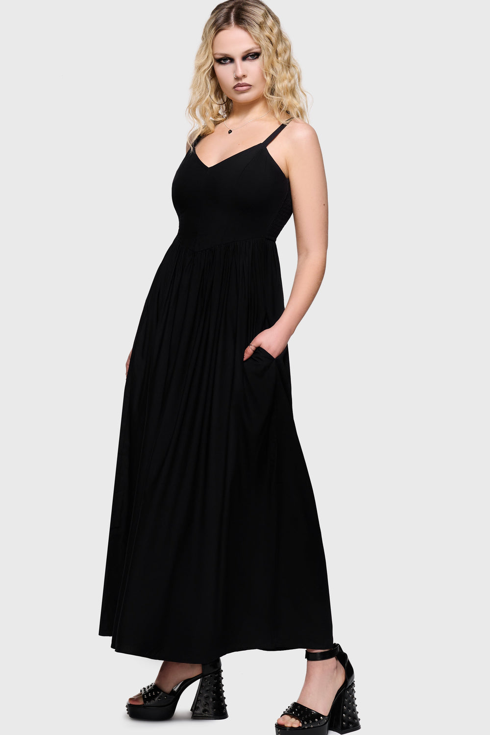 Junniper Maxi Dress [BLACK] Killstar / Womens