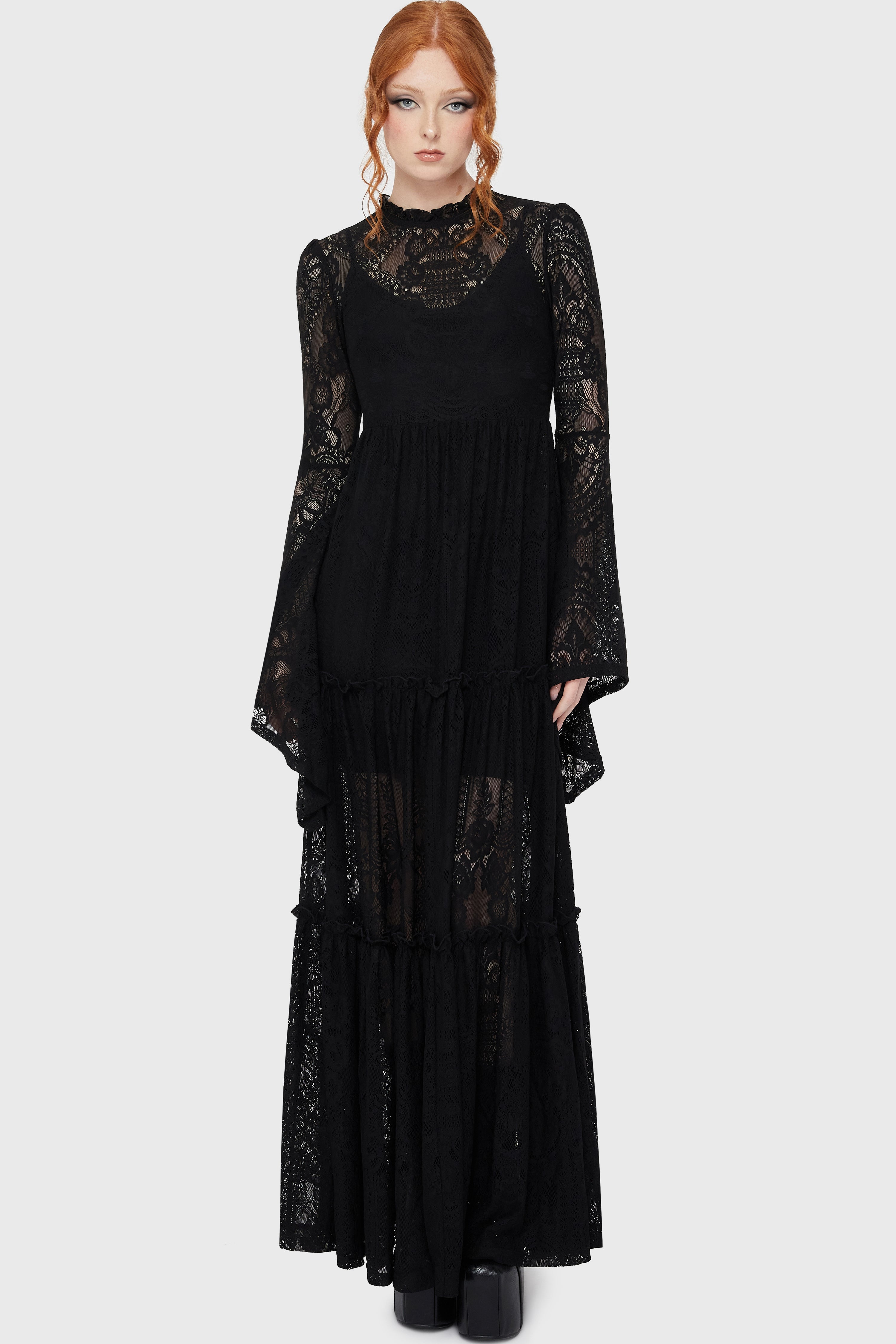 Hecate Lace Maxi Dress [B] Killstar / Womens
