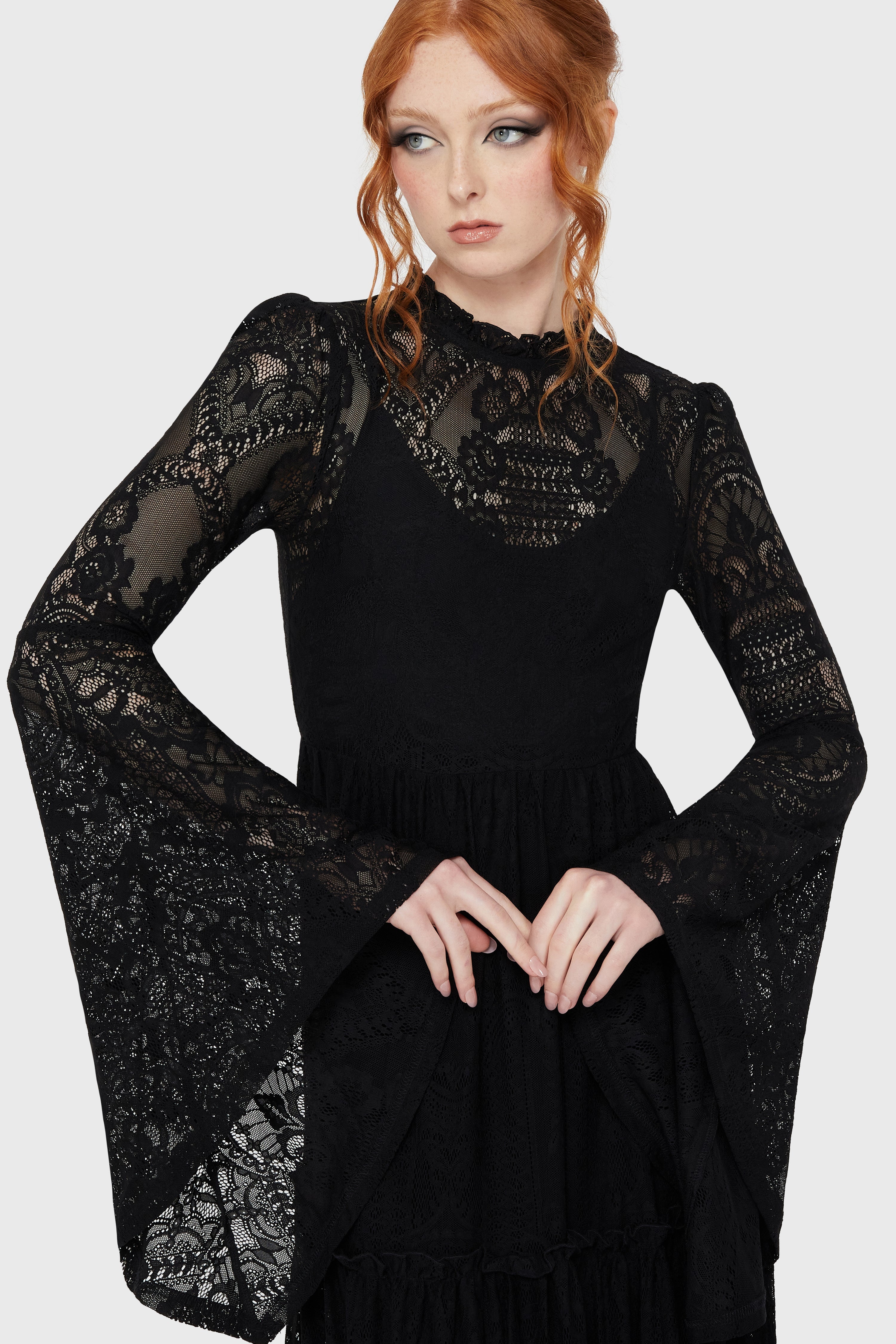 Hecate Lace Maxi Dress [B] Killstar / Womens