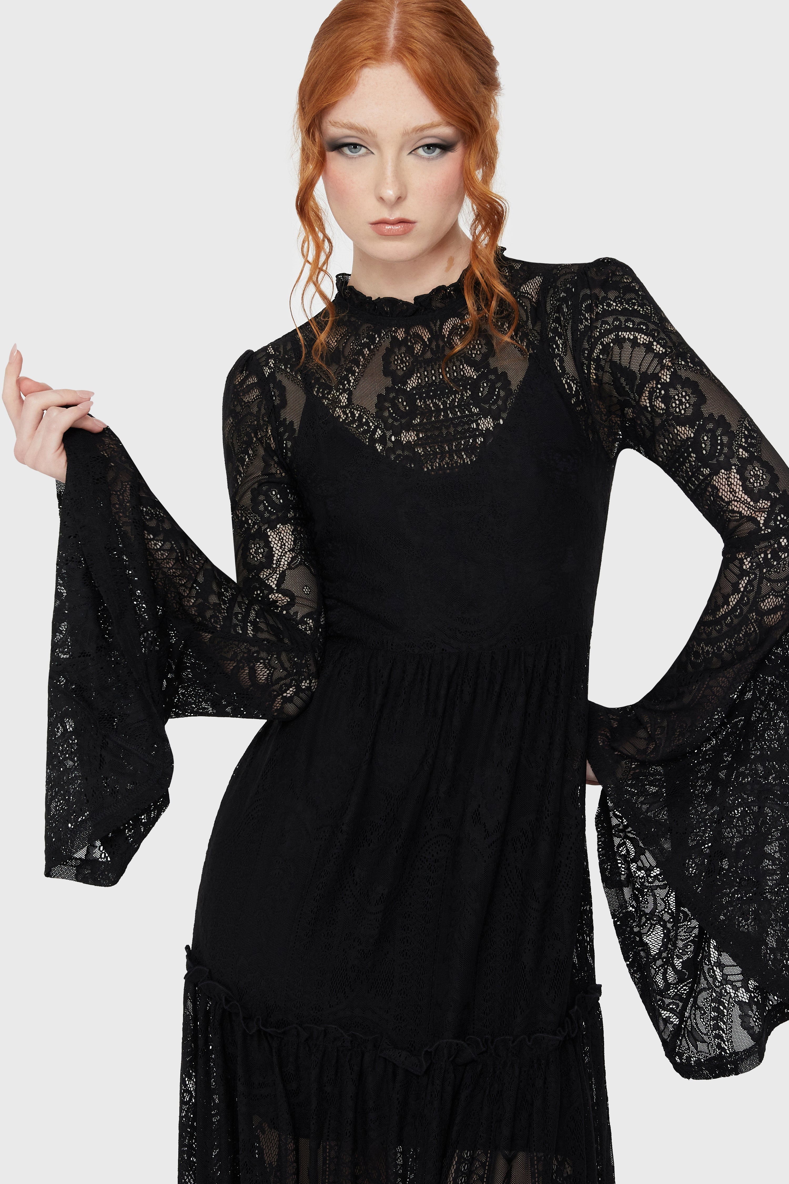Hecate Lace Maxi Dress [B] Killstar / Womens