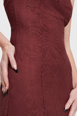 Lilith's Garden Maxi Dress [Burgundy] Killstar / Womens