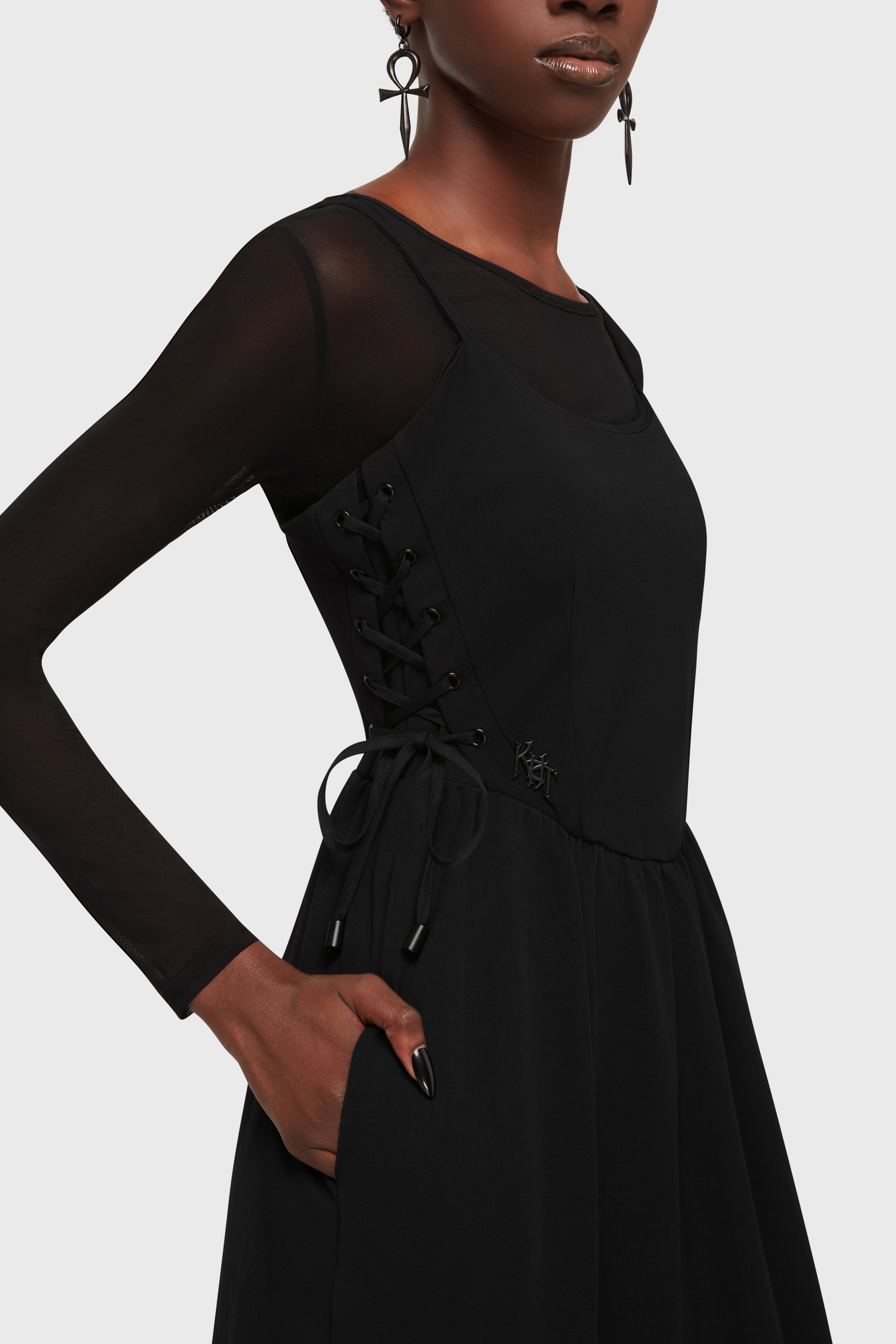 Kaia's Storm Maxi Dress Killstar / Womens