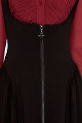 Dusk And Darkness Underbust Maxi Dress Killstar / Womens