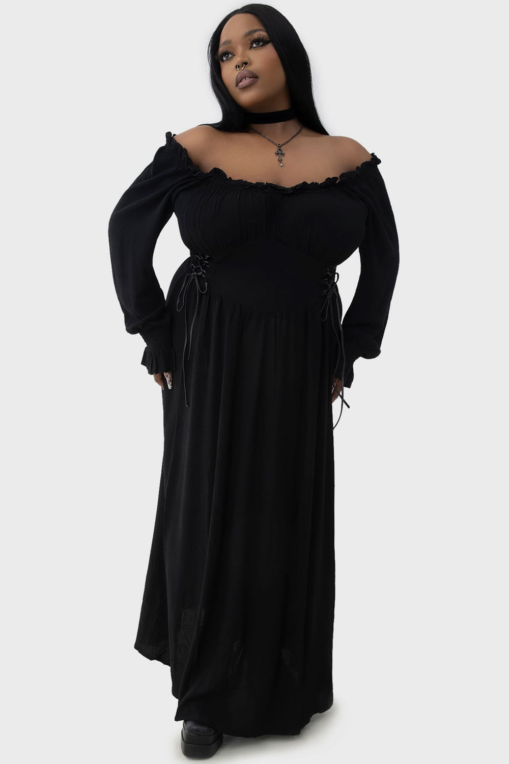 Jocasta Maxi Dress Killstar / Womens