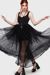 Under The Candle Light Maxi Dress [Black] Killstar / Womens