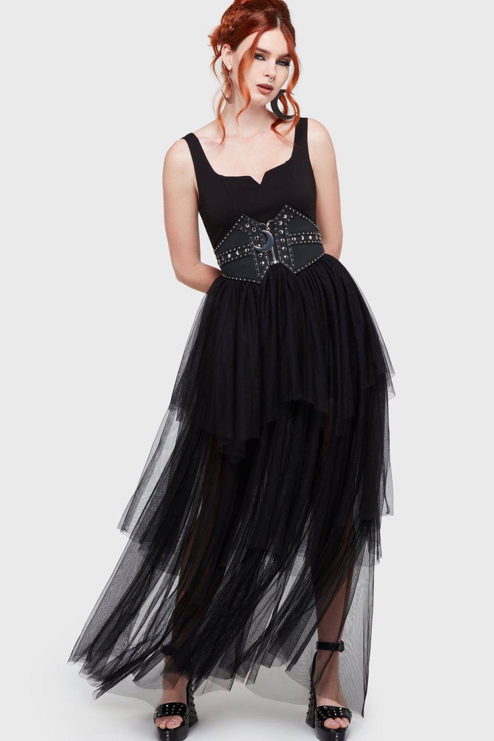 Under The Candle Light Maxi Dress [Black] Killstar / Womens