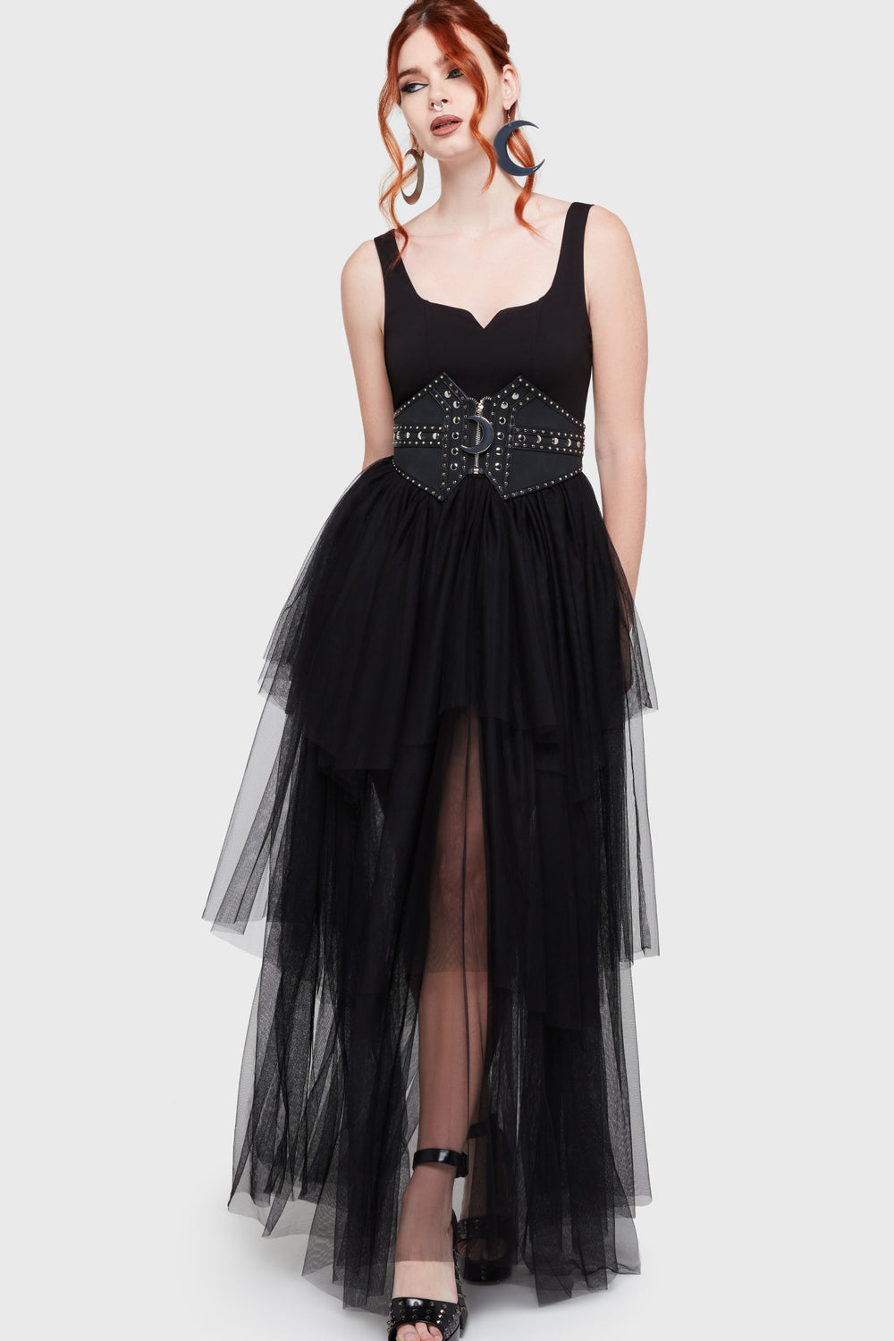 Under The Candle Light Maxi Dress [Black] Killstar / Womens