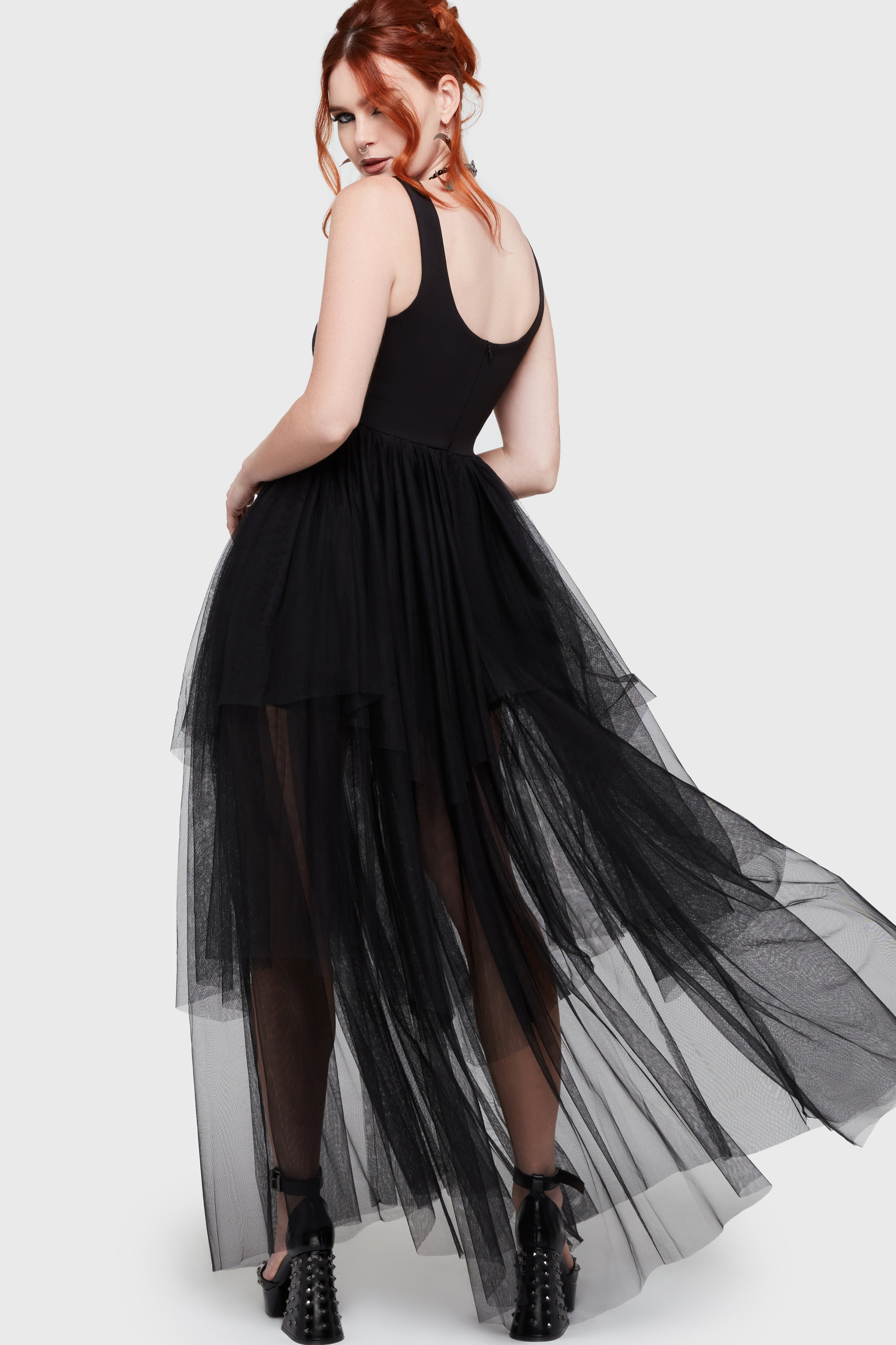 Under The Candle Light Maxi Dress [Black] Killstar / Womens