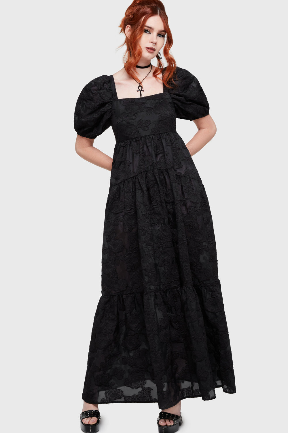 Dead Of Night Maxi Dress Killstar / Womens