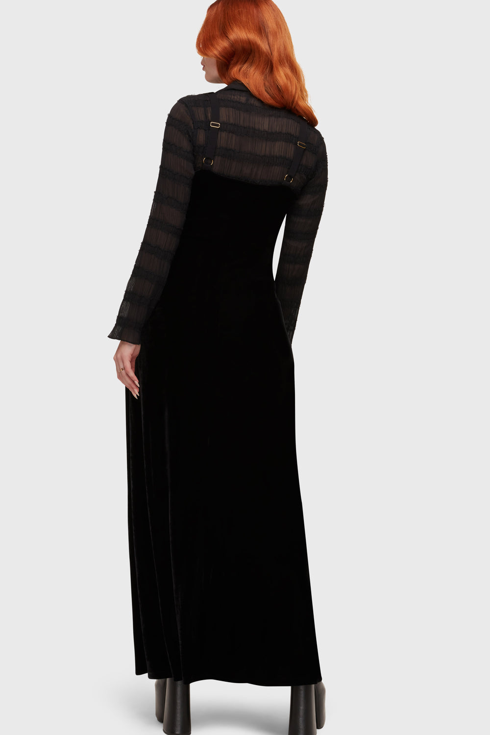 Veil Of Ashes Underbust Maxi Dress Killstar / Womens