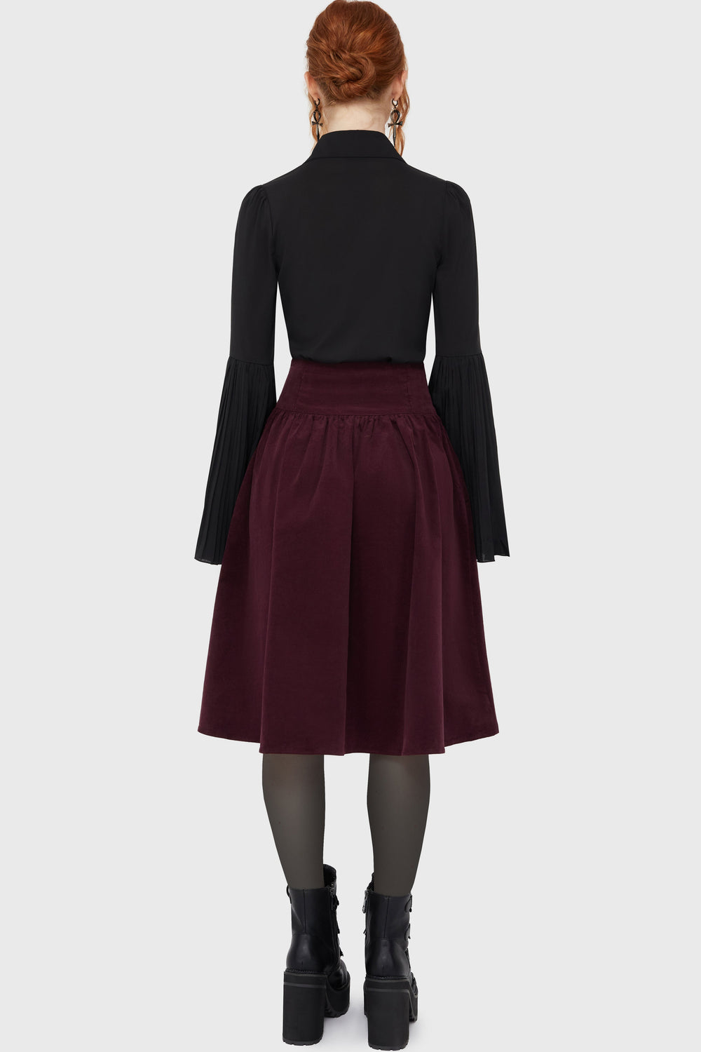 Violet's Ballad Midi Skirt [Mauve] Killstar / Womens
