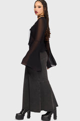 Gaia Adorned Long Sleeve Top Killstar / Womens