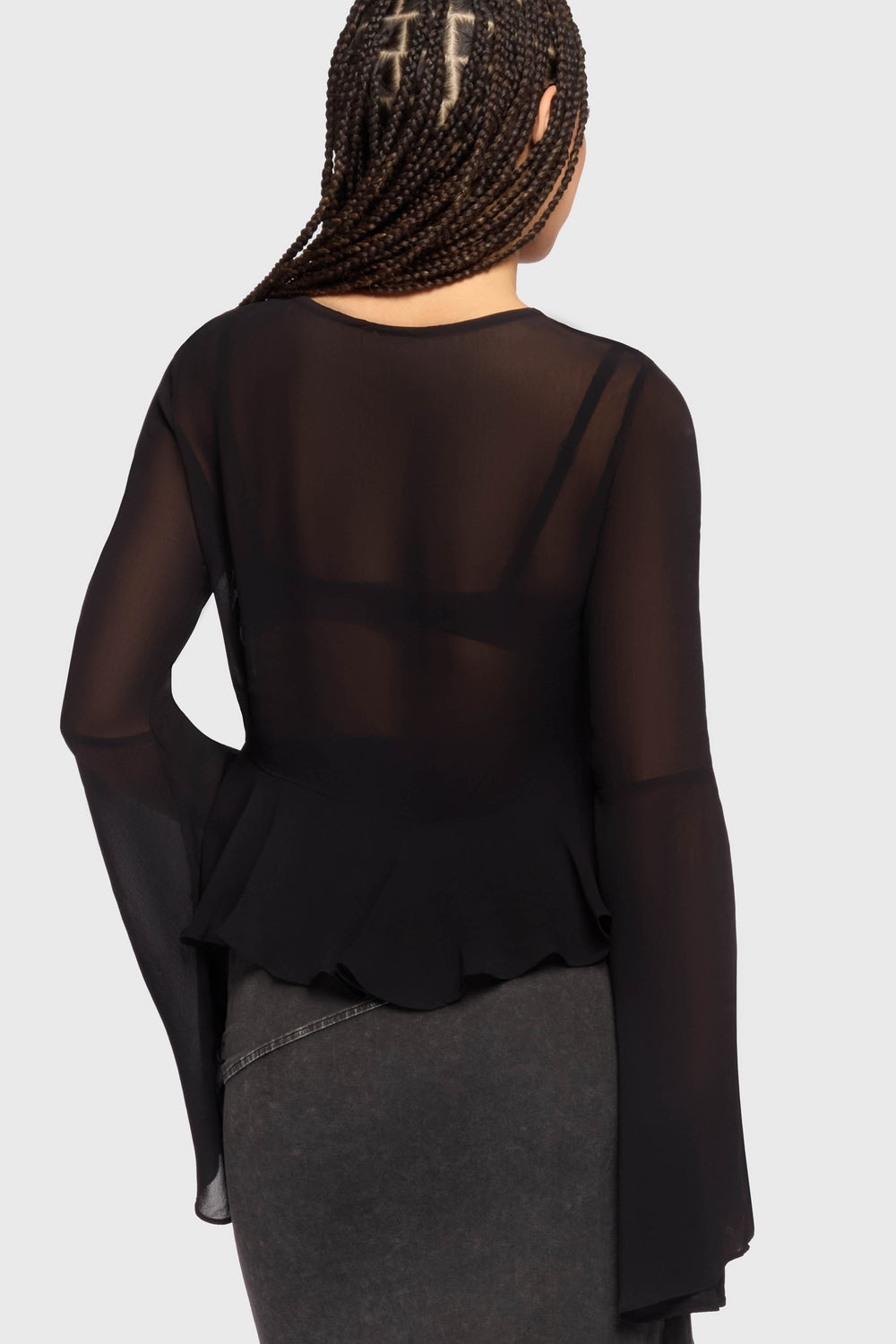 Gaia Adorned Long Sleeve Top Killstar / Womens