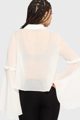 Fawnelle Flared Sleeve Shirt Killstar / Womens