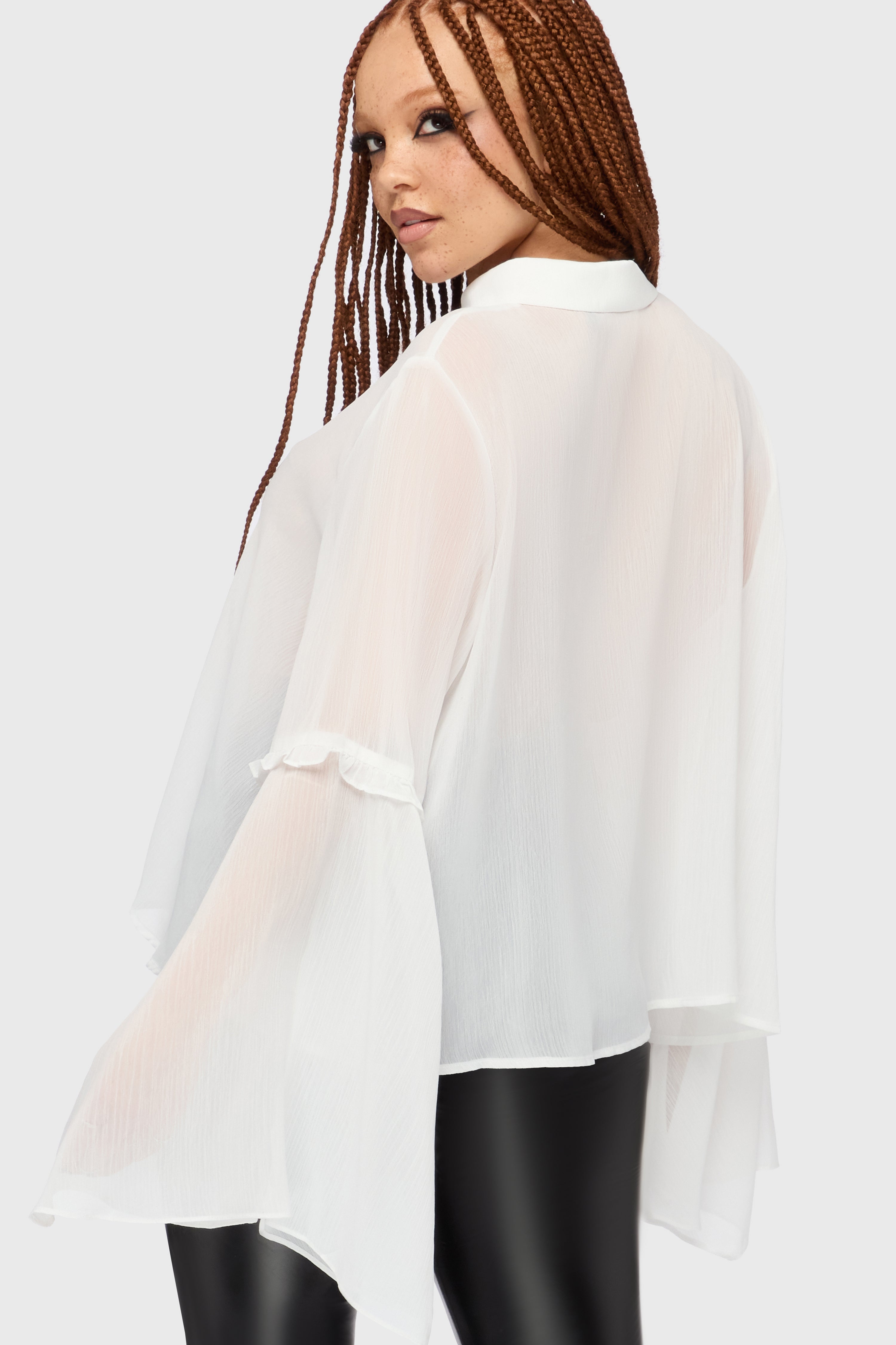 Fawnelle Flared Sleeve Shirt Killstar / Womens