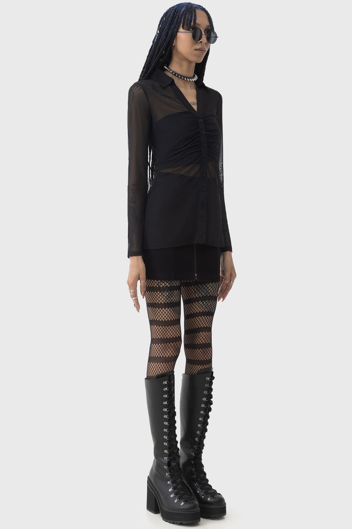 After The After Mesh Shirt Killstar / Womens
