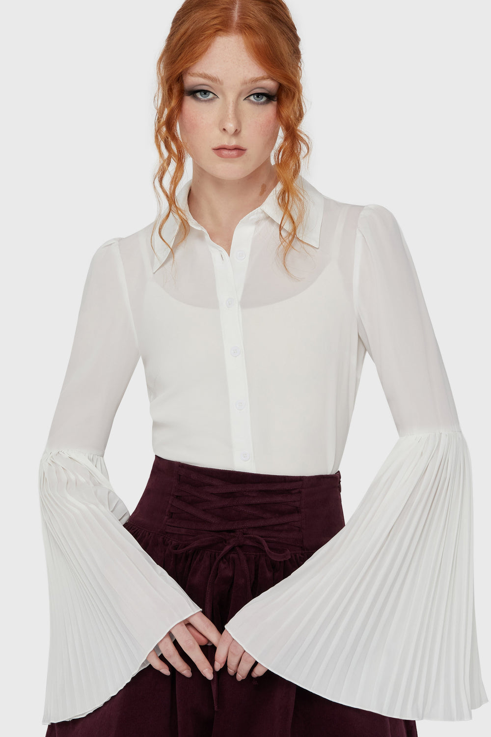 Alexandra's Mournng Shirt [White] Killstar / Womens
