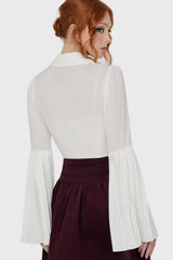 Alexandra's Mournng Shirt [White] Killstar / Womens