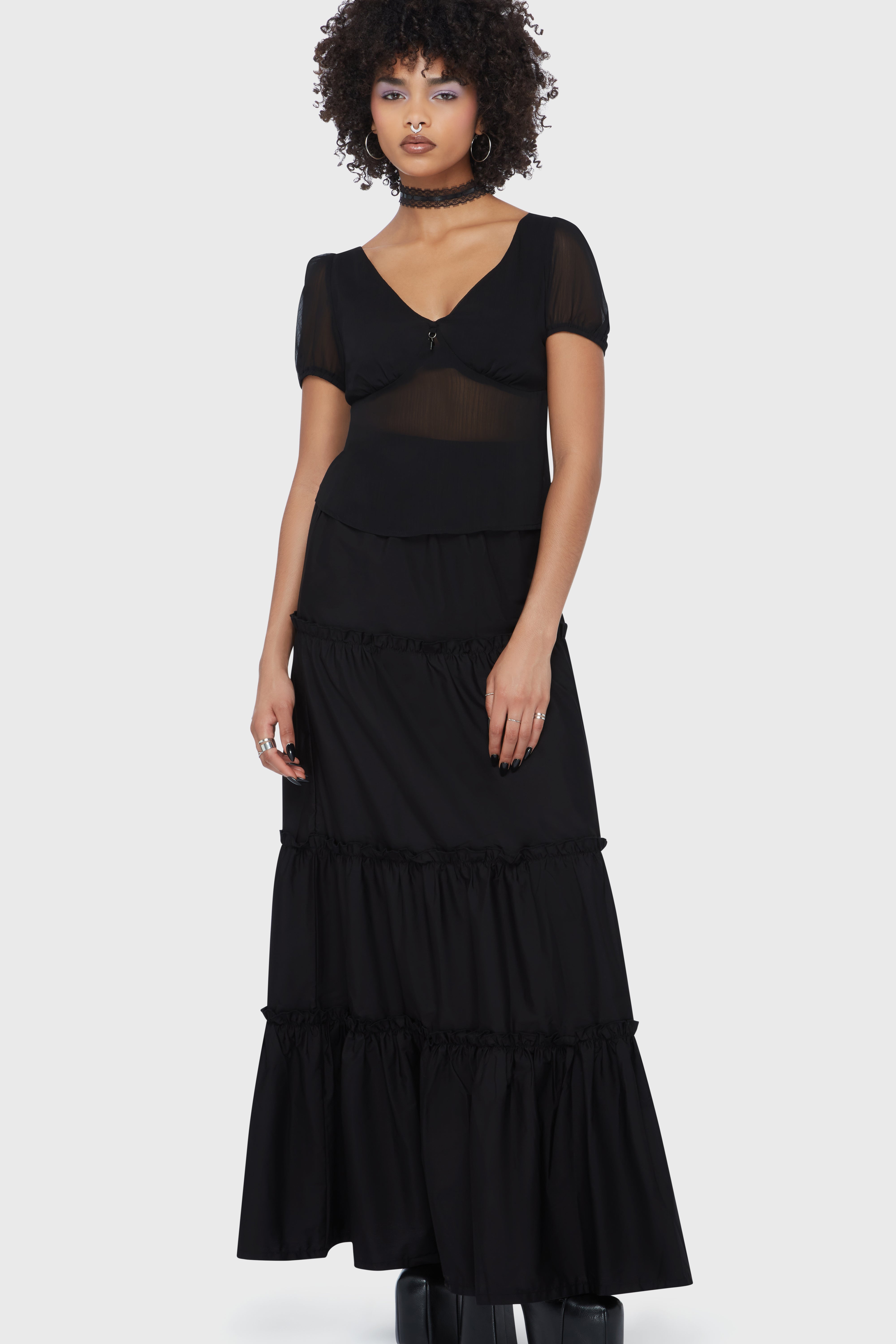 Fawnlight Top [Black] Killstar / Womens