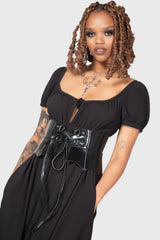 Wetland Bat Peplum Corset Killstar / Womens