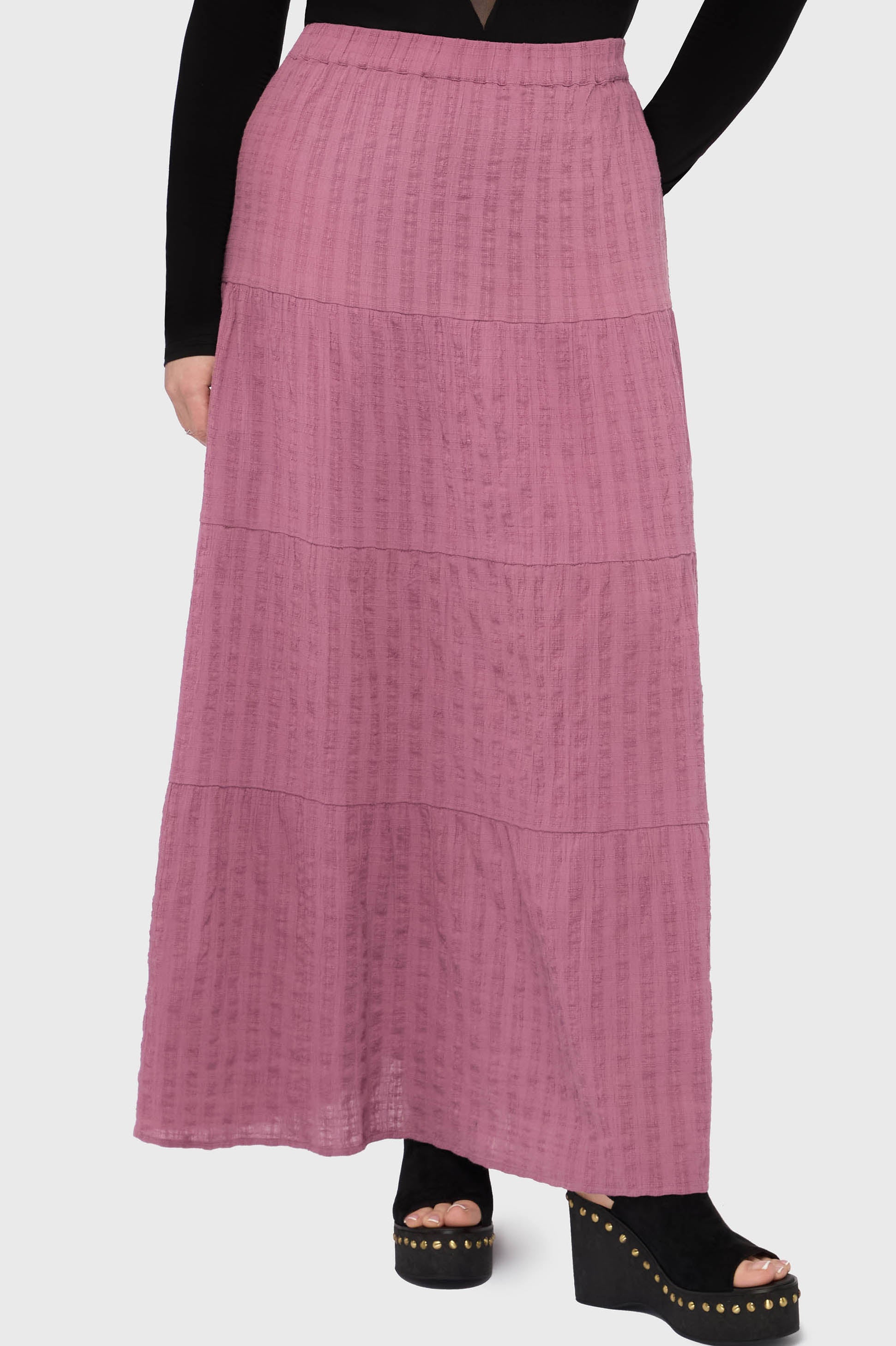 Gaia Adorned Textured Maxi Skirt Killstar / Womens