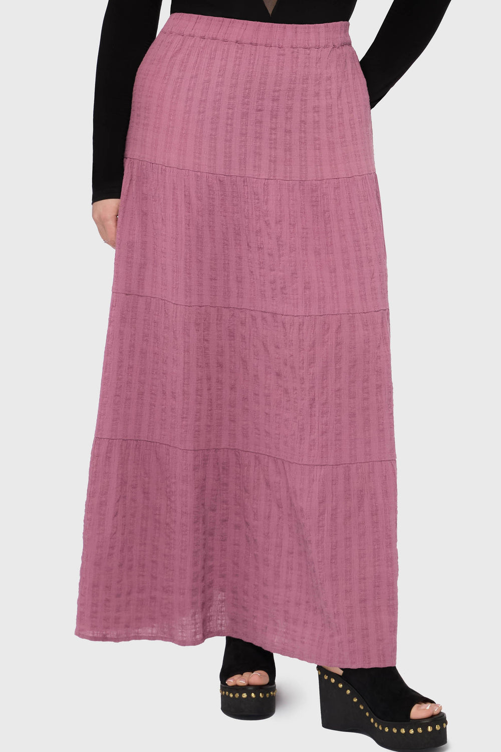 Gaia Adorned Textured Maxi Skirt Killstar / Womens