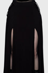 Hellverina Split Maxi Skirt Killstar / Womens