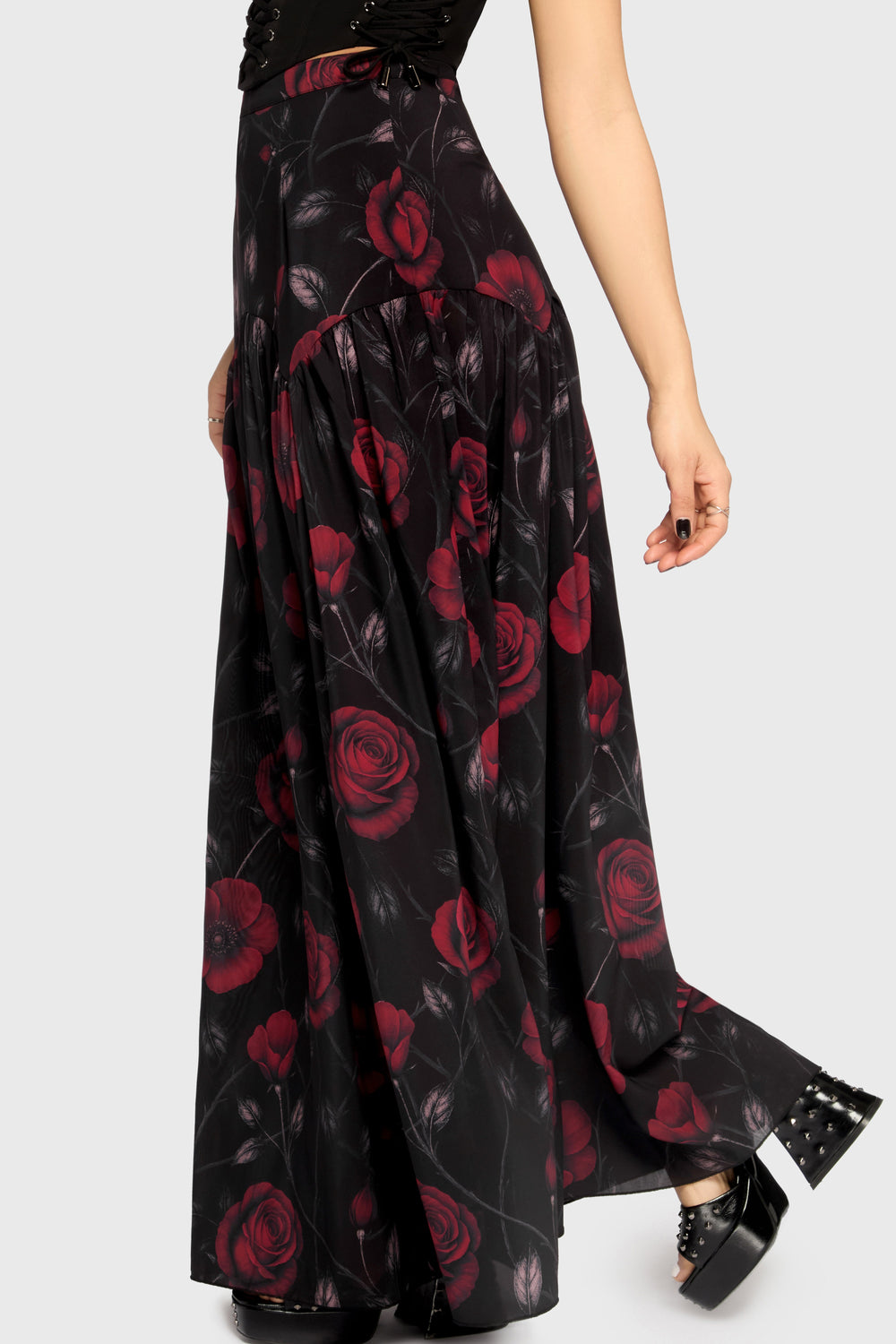 Fawnelle Dropped Waist Skirt Killstar / Womens