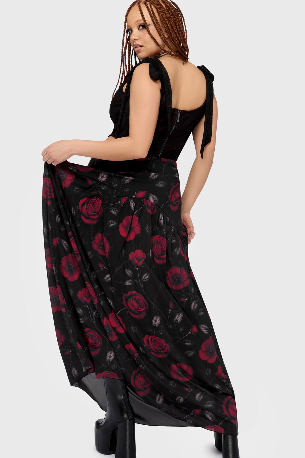 Fawnelle Dropped Waist Skirt Killstar / Womens
