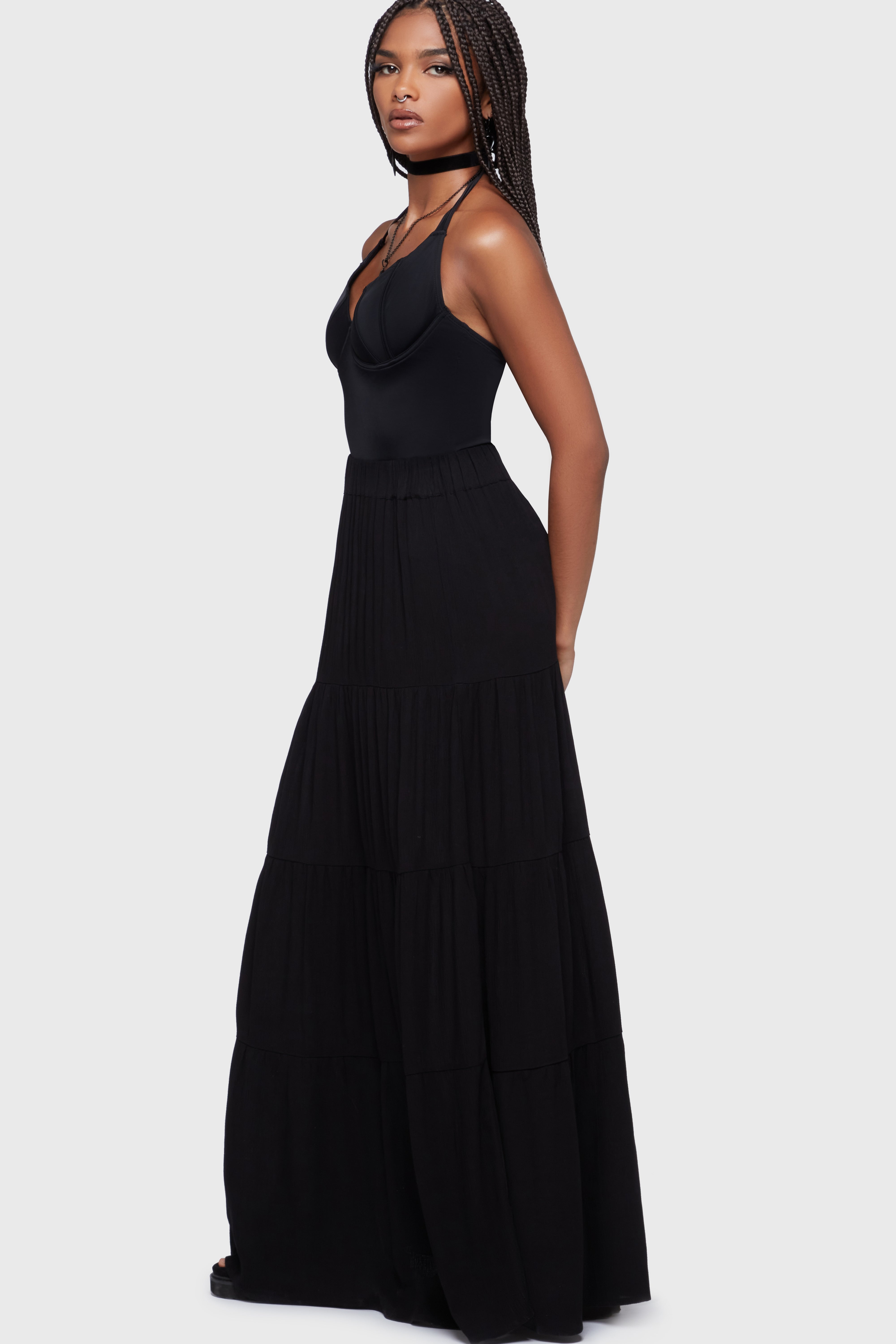Thursday's Woe Maxi Skirt [Black] Killstar / Womens
