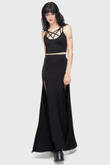 Snarl Maxi Skirt Killstar / Womens