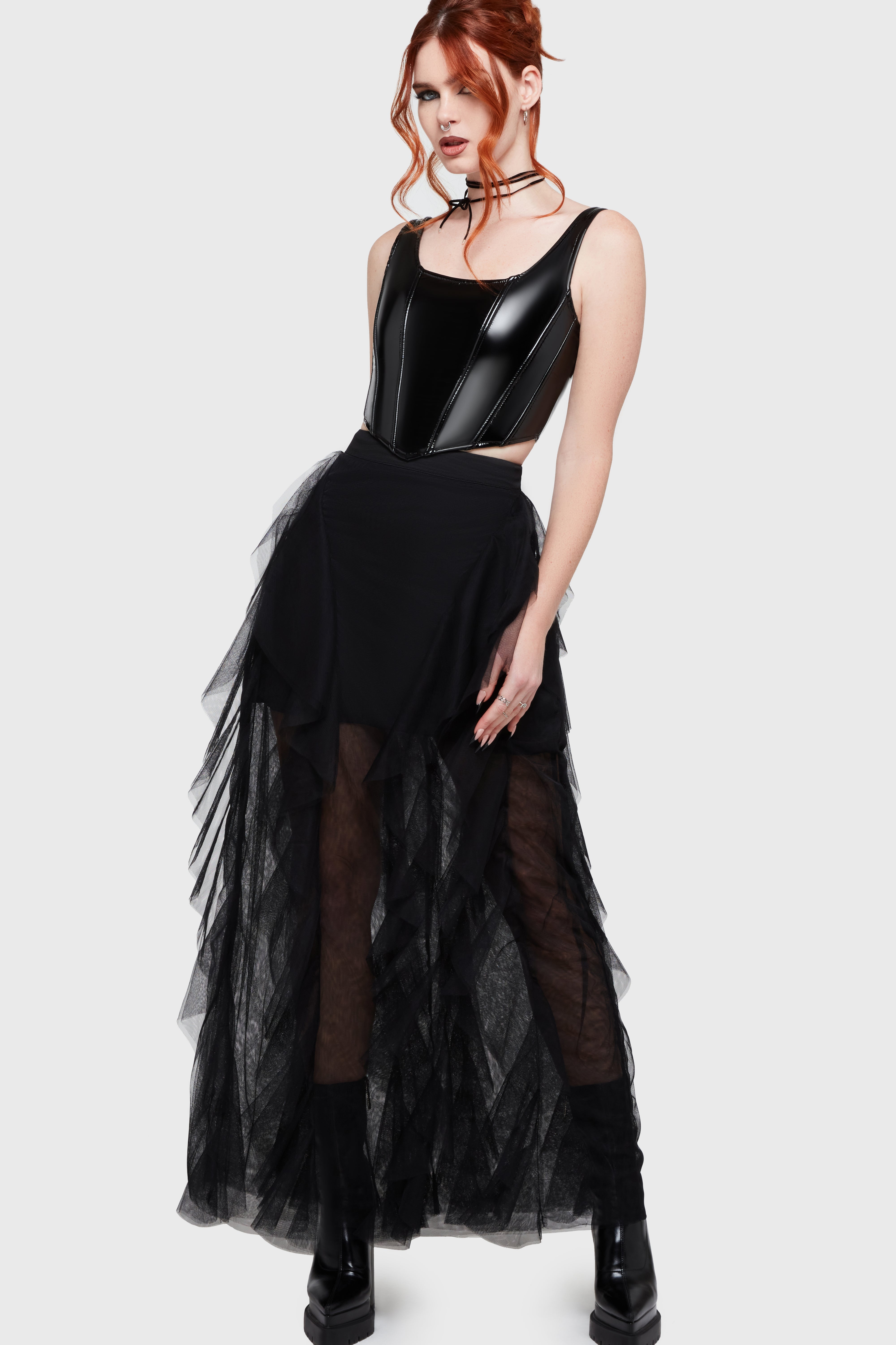 Ghost Grove Maxi Skirt Killstar / Womens