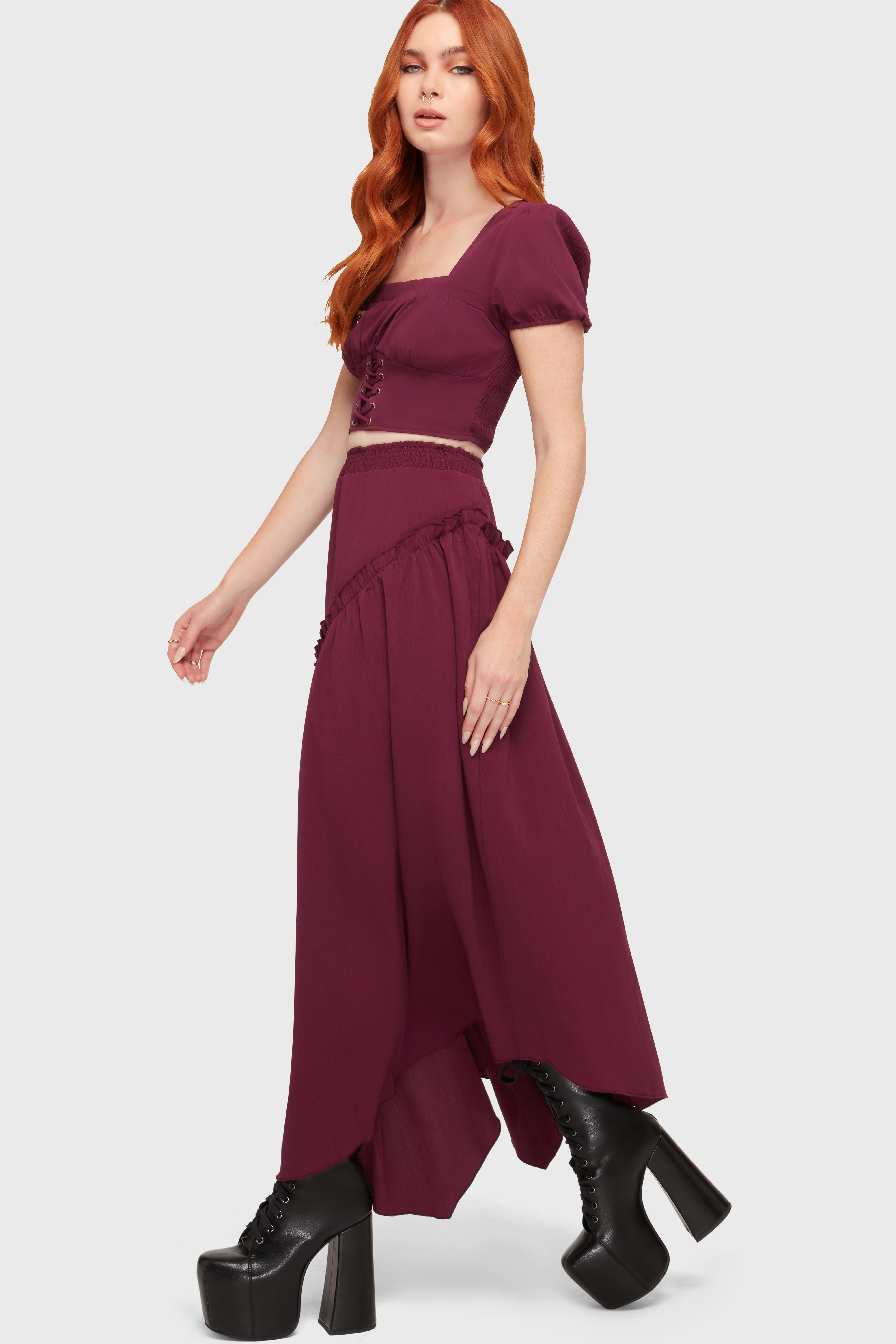Wild Petal Maxi Skirt Killstar / Womens