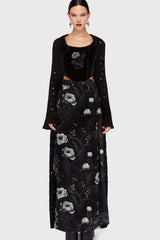 Ivory's Chorus Maxi Skirt Killstar / Womens