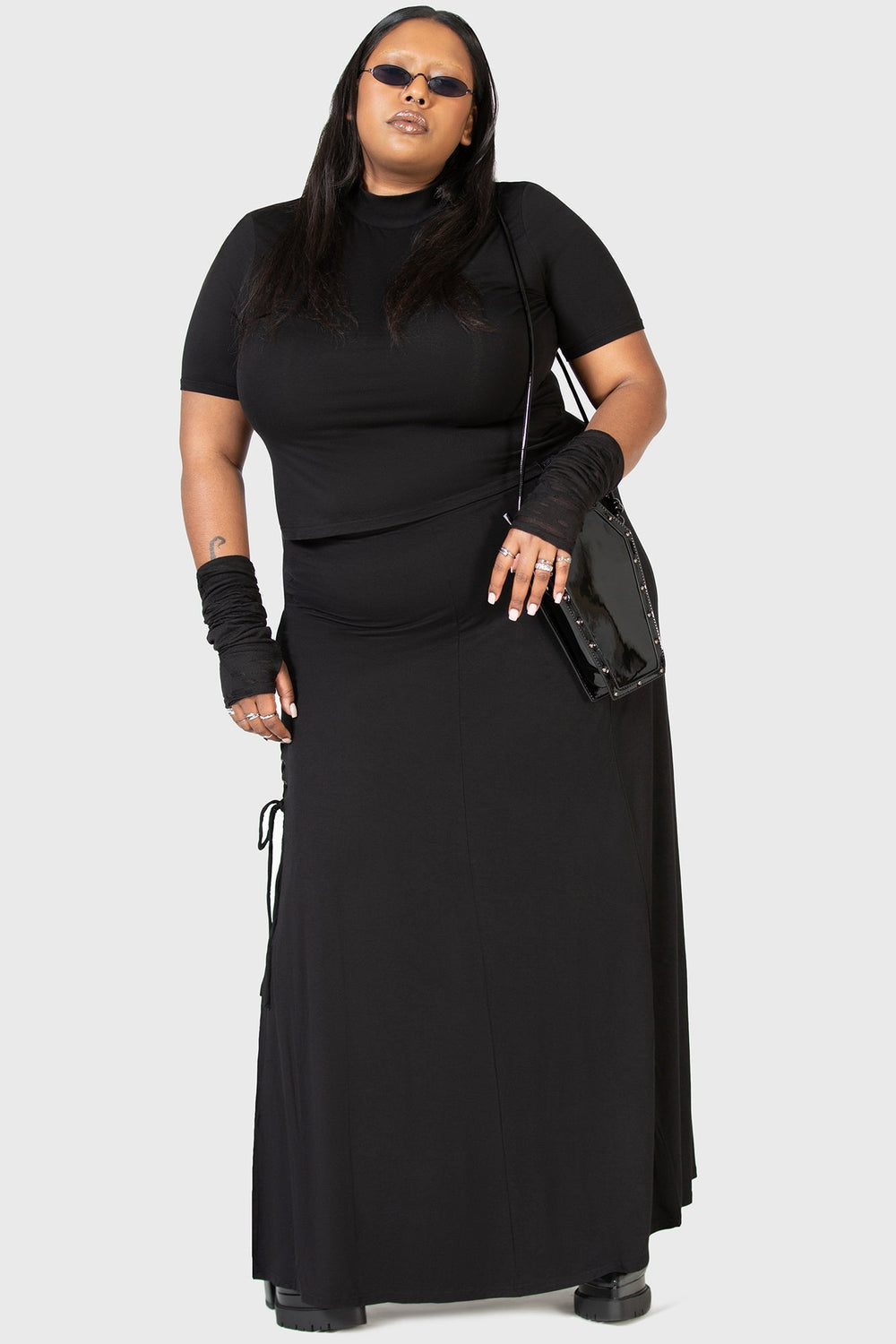 Secretly Weep Maxi Skirt Killstar / Womens