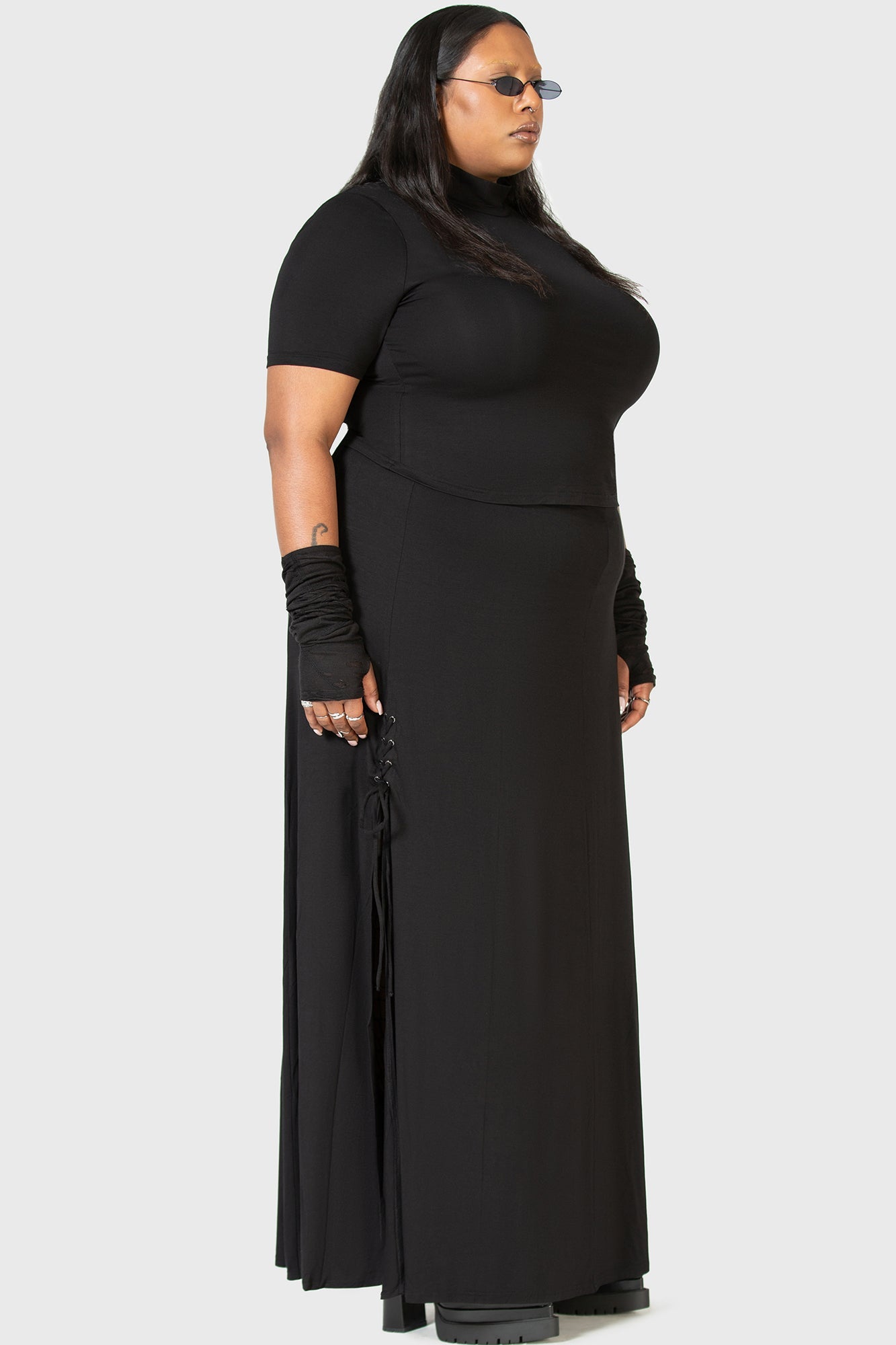 Secretly Weep Maxi Skirt Killstar / Womens