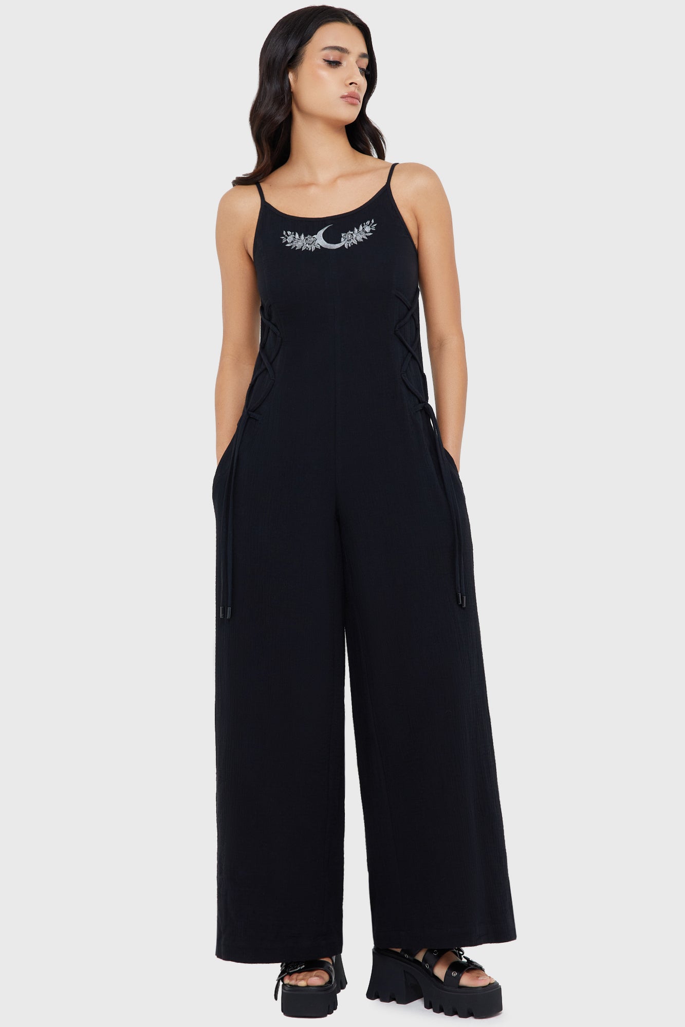 Moonlight Fang Dungarees Killstar / Womens