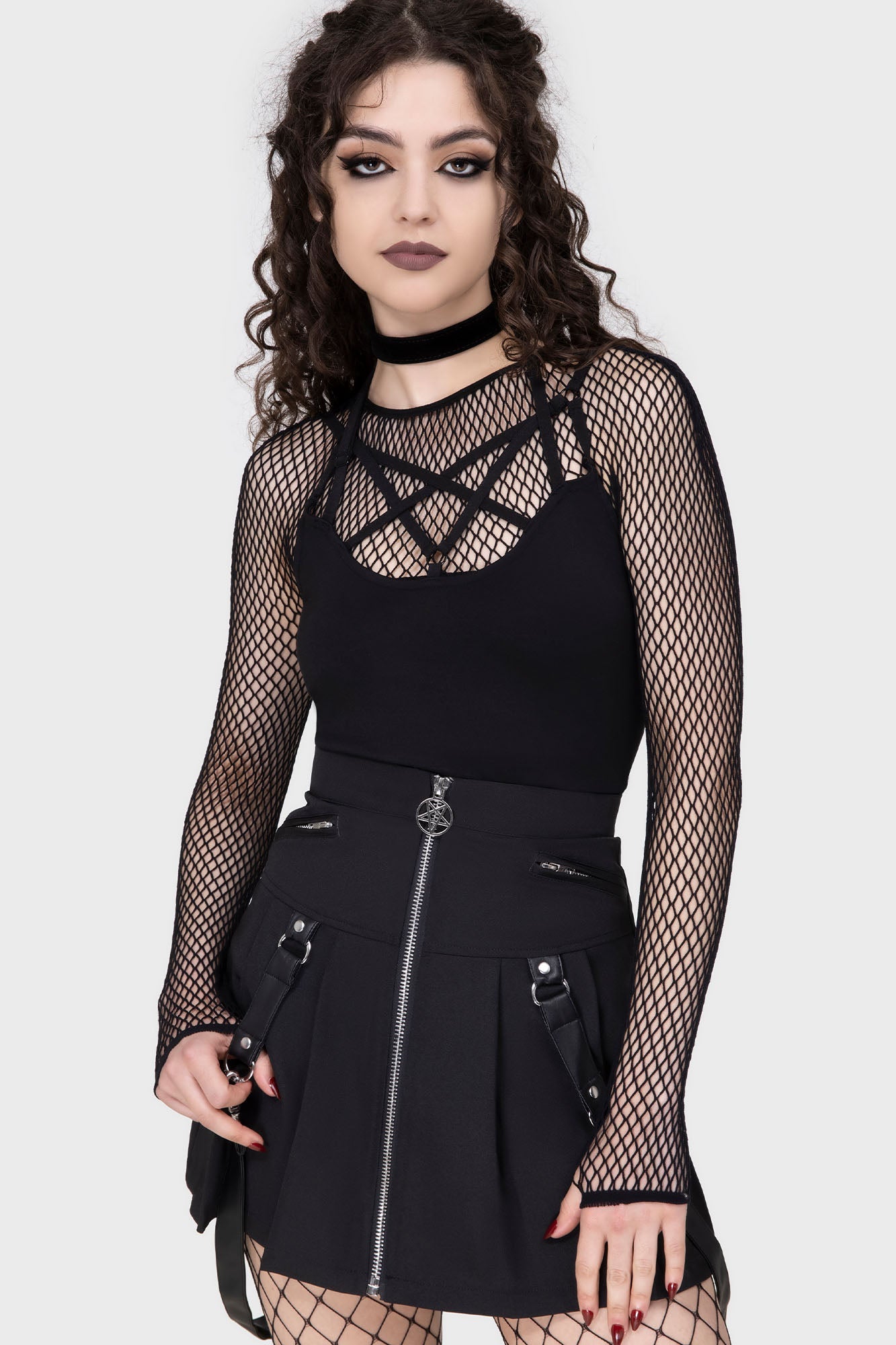 Hellrazor Fishnet Top [B] Killstar / Womens