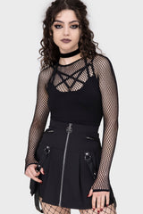 Hellrazor Fishnet Top [B] Killstar / Womens