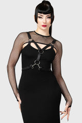 Bite Me Fishnet Bolero [B] Killstar / Womens