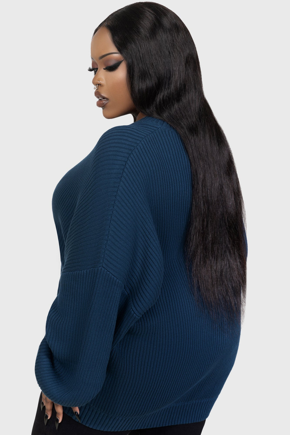 Belinda Sweater [TEAL] Killstar / Womens