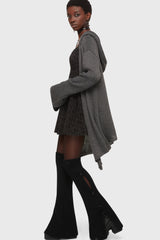 Forget Wishing Knit Cardigan [Grey] Killstar / Womens