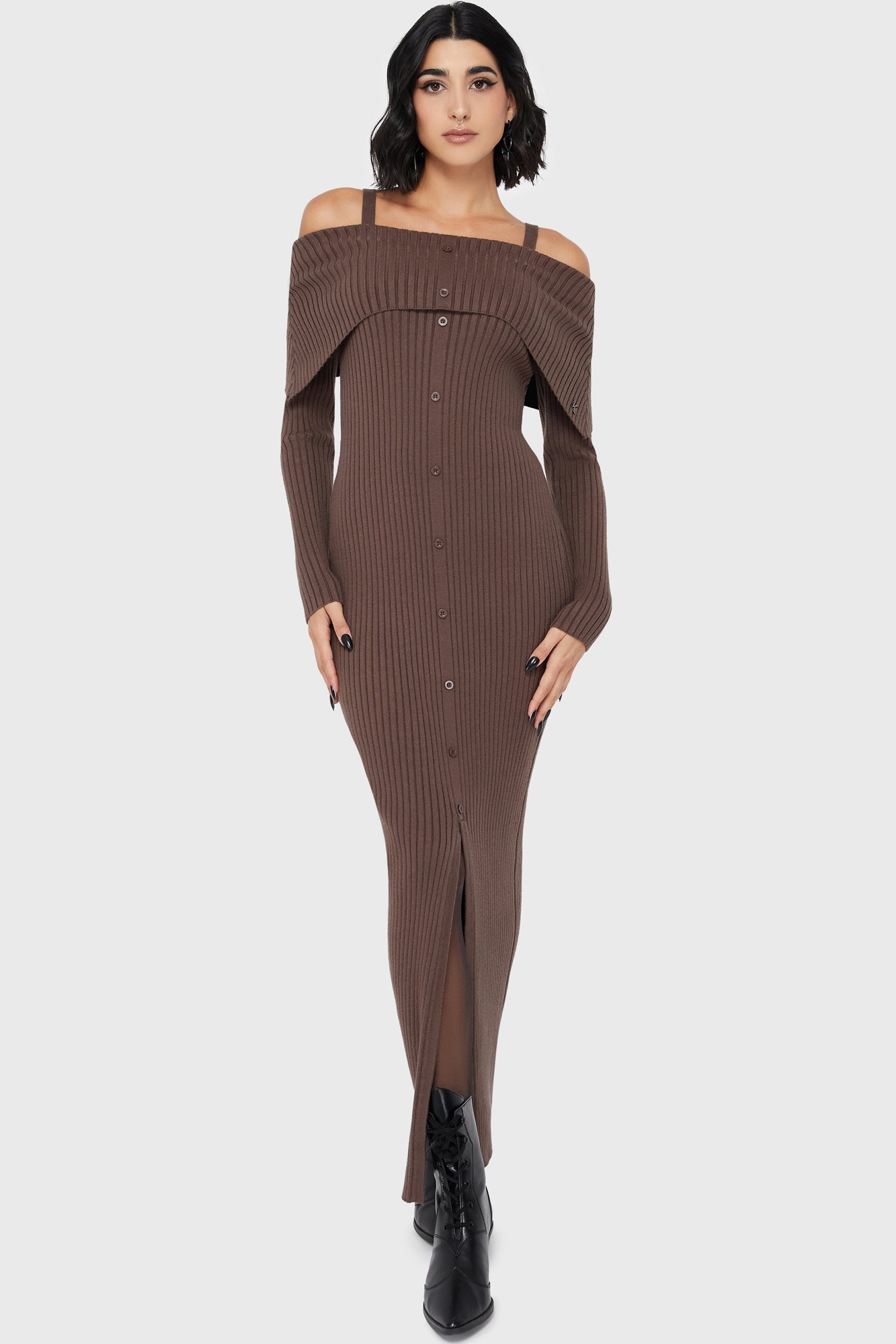 Dusk Empress Dress [Brown] Killstar / Womens