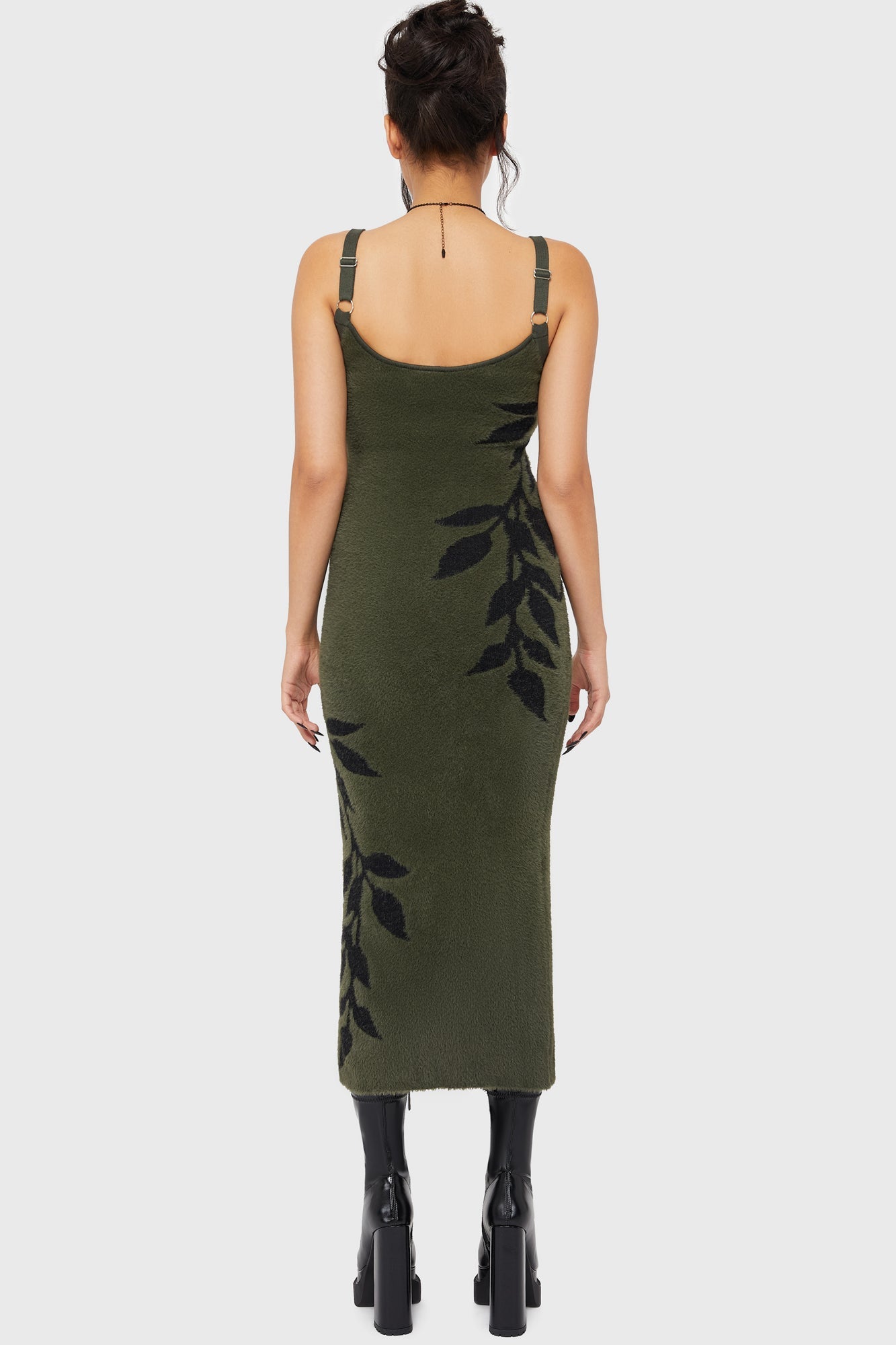 Grim Ferns Midi Dress Killstar / Womens