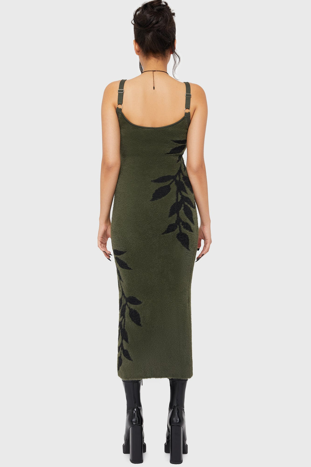 Grim Ferns Midi Dress Killstar / Womens